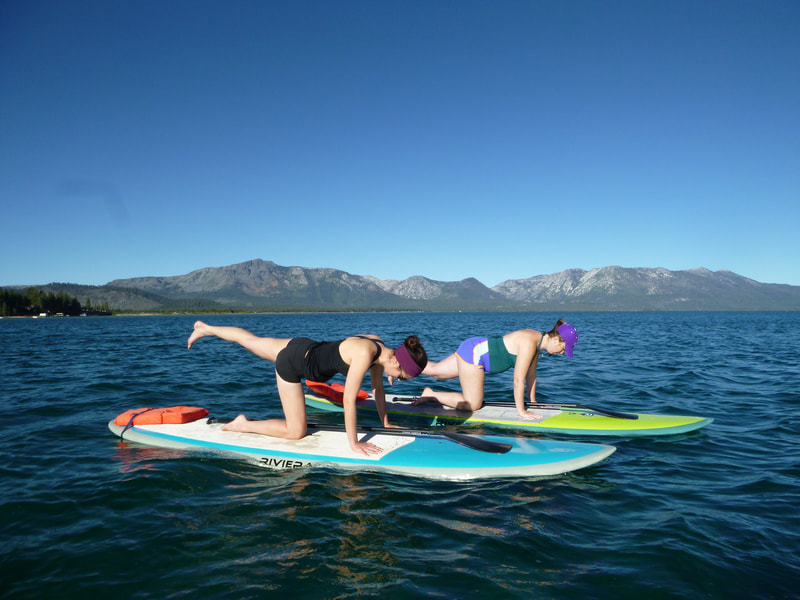 Yoga on the lake